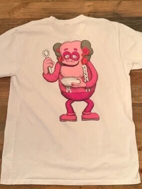 KAWS X General Mills Franken Berry T-Shirt Size XL